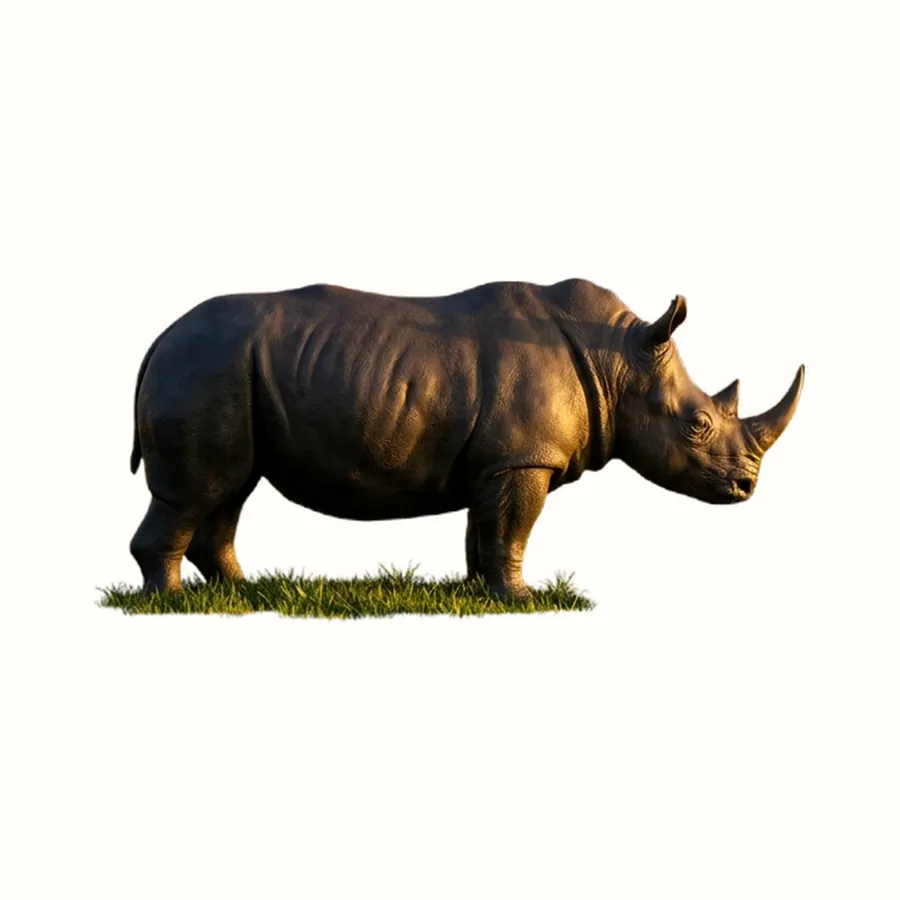 Bronze Rhino Sculpture